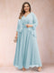 A-Line/Princess V-Neck 3/4 Sleeves 2 Pieces Plus Size Mother of the Bride Dresses with Applique