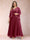 A-Line/Princess V-Neck 3/4 Sleeves 2 Pieces Plus Size Mother of the Bride Dresses with Applique