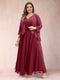 A-Line/Princess V-Neck 3/4 Sleeves 2 Pieces Plus Size Mother of the Bride Dresses with Applique