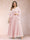 A-Line/Princess V-Neck 3/4 Sleeves 2 Pieces Plus Size Mother of the Bride Dresses with Applique