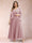 A-Line/Princess V-Neck 3/4 Sleeves 2 Pieces Plus Size Mother of the Bride Dresses with Applique