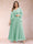 A-Line/Princess V-Neck 3/4 Sleeves 2 Pieces Plus Size Mother of the Bride Dresses with Applique