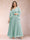 A-Line/Princess V-Neck 3/4 Sleeves 2 Pieces Plus Size Mother of the Bride Dresses with Applique