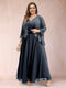 A-Line/Princess V-Neck 3/4 Sleeves 2 Pieces Plus Size Mother of the Bride Dresses with Applique