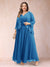 A-Line/Princess V-Neck 3/4 Sleeves 2 Pieces Plus Size Mother of the Bride Dresses with Applique