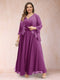 A-Line/Princess V-Neck 3/4 Sleeves 2 Pieces Plus Size Mother of the Bride Dresses with Applique
