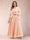 A-Line/Princess V-Neck 3/4 Sleeves 2 Pieces Plus Size Mother of the Bride Dresses with Applique