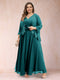 A-Line/Princess V-Neck 3/4 Sleeves 2 Pieces Plus Size Mother of the Bride Dresses with Applique