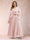 A-Line/Princess V-Neck 3/4 Sleeves 2 Pieces Plus Size Mother of the Bride Dresses with Applique