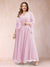 A-Line/Princess V-Neck 3/4 Sleeves 2 Pieces Plus Size Mother of the Bride Dresses with Applique