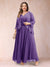 A-Line/Princess V-Neck 3/4 Sleeves 2 Pieces Plus Size Mother of the Bride Dresses with Applique
