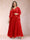 A-Line/Princess V-Neck 3/4 Sleeves 2 Pieces Plus Size Mother of the Bride Dresses with Applique