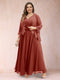 A-Line/Princess V-Neck 3/4 Sleeves 2 Pieces Plus Size Mother of the Bride Dresses with Applique