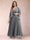 A-Line/Princess V-Neck 3/4 Sleeves 2 Pieces Plus Size Mother of the Bride Dresses with Applique