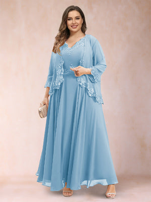 light blue mother of the bride dress plus size Cicinia Dusty Blue Mother Of The Bride Dress Plus Size Cap Sleeves Lon