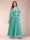 A-Line/Princess V-Neck 3/4 Sleeves 2 Pieces Plus Size Mother of the Bride Dresses with Applique