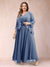 A-Line/Princess V-Neck 3/4 Sleeves 2 Pieces Plus Size Mother of the Bride Dresses with Applique