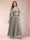 A-Line/Princess V-Neck 3/4 Sleeves 2 Pieces Plus Size Mother of the Bride Dresses with Applique