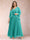 A-Line/Princess V-Neck 3/4 Sleeves 2 Pieces Plus Size Mother of the Bride Dresses with Applique