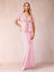 Sheath/Column V-Neck Short Sleeves Mother of the Bride Dresses with Bow Knot