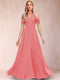 A-Line/Princess Cold Shoulder Short Sleeves Mother of the Bride Dresses with Applique