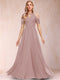 A-Line/Princess Cold Shoulder Short Sleeves Mother of the Bride Dresses with Applique