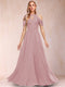 A-Line/Princess Cold Shoulder Short Sleeves Mother of the Bride Dresses with Applique