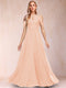 A-Line/Princess Cold Shoulder Short Sleeves Mother of the Bride Dresses with Applique