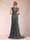 Sheath/Column Chiffon V-Neck Sleeveless Mother of the Bride Dresses with Applique