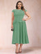 A-Line/Princess Chiffon Scoop Short Sleeves Plus Size Mother of the Bride Dresses with Applique