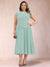 A-Line/Princess Chiffon Scoop Short Sleeves Plus Size Mother of the Bride Dresses with Applique
