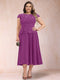 A-Line/Princess Chiffon Scoop Short Sleeves Plus Size Mother of the Bride Dresses with Applique