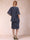 Sheath/Column Scoop Half Sleeves 2 Pieces Mother of the Bride Dresses with Applique & Jacket