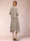 A-Line/Princess Scoop Long Sleeves 2 Pieces with Sequins & Jacket