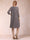 Sheath/Column Scoop 3/4 Sleeves 2 Pieces Mother of the Bride Dresses with Rhinestone & Jacket