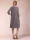 Sheath/Column Scoop 3/4 Sleeves 2 Pieces Mother of the Bride Dresses with Rhinestone & Jacket