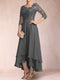 A-Line/Princess V-Neck 3/4 Sleeves Mother of the Bride Dresses with Applique
