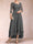 A-Line/Princess V-Neck 3/4 Sleeves Mother of the Bride Dresses with Applique