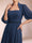 A-Line/Princess Scoop 3/4 Sleeves Mother of the Bride Dresses with Beading