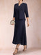 A-Line/Princess Scoop 3/4 Sleeves 2 Pieces Mother of the Bride Dresses with Sequins
