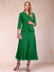 A-Line/Princess Scoop 3/4 Sleeves 2 Pieces Mother of the Bride Dresses with Sequins