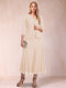 A-Line/Princess Scoop 3/4 Sleeves 2 Pieces Mother of the Bride Dresses with Sequins