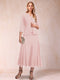 A-Line/Princess Scoop 3/4 Sleeves 2 Pieces Mother of the Bride Dresses with Sequins