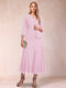 A-Line/Princess Scoop 3/4 Sleeves 2 Pieces Mother of the Bride Dresses with Sequins