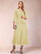 A-Line/Princess Scoop 3/4 Sleeves 2 Pieces Mother of the Bride Dresses with Sequins