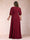 A-Line/Princess V-Neck 3/4 Sleeves Plus Size Mother of the Bride Dresses with Ruffles