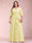 A-Line/Princess V-Neck 3/4 Sleeves Plus Size Mother of the Bride Dresses with Ruffles
