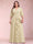 A-Line/Princess V-Neck 3/4 Sleeves Plus Size Mother of the Bride Dresses with Ruffles