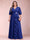 A-Line/Princess V-Neck 3/4 Sleeves Plus Size Mother of the Bride Dresses with Ruffles