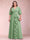 A-Line/Princess V-Neck 3/4 Sleeves Plus Size Mother of the Bride Dresses with Ruffles